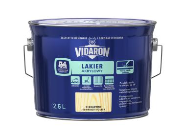 Zdjęcie: Lakier Akrylowy bezbarwny 2,5L VIDARON