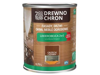 Zdjęcie: Lakierobejca 2w1 orzech ciemny 0,75 L DREWNOCHRON