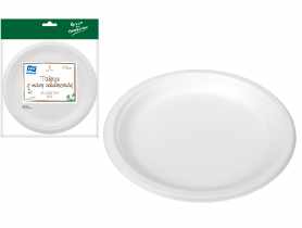 Talerze NJB 26 cm z masy celulozowej 6 sztuk Green for Tomorrow SIMPLE SOLUTIONS