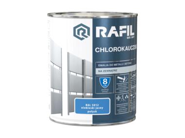 Zdjęcie: Emalia do metalu i betonu Chlorokauczuk niebieski jasny 0,75 L RAFIL