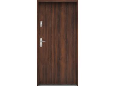 Zdjęcie: Drzwi wejściowe do mieszkań Bastion N-02 Orzech 90 cm prawe OSPŁ KR CENTER