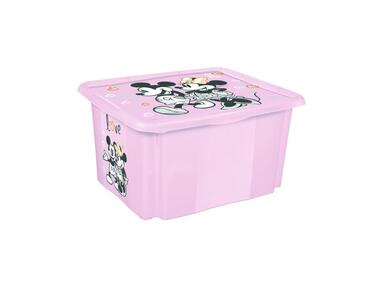 Zdjęcie: Pojemnik obrotowy z pokrywą karolina minnie mouse 24 L różowy KEEEPER