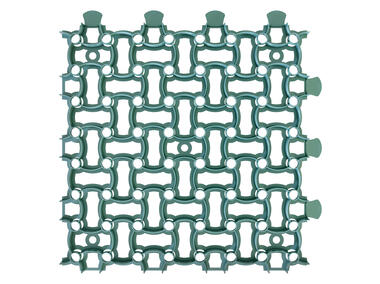 Zdjęcie: Kratka trawnikowa Garden Puzzle zielona 49,2x49,2x3,9 cm ONDULINE
