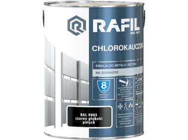 Zdjęcie: Emalia chlorokauczuk czarny RAL9005 5L RAFIL