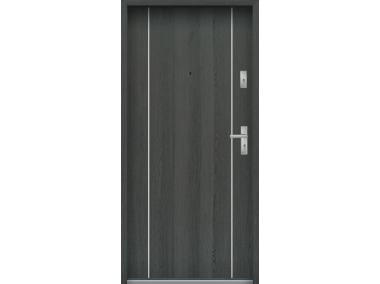 Drzwi wejściowe do mieszkań Bastion A-34 Grafit 80 cm (NW) lewe ODP KR CENTER