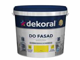 Farba fasadowa żółta 5 L Polinit DEKORAL