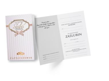Zdjęcie: Zaproszenie PMZ-013 Ślub KUKARTKA