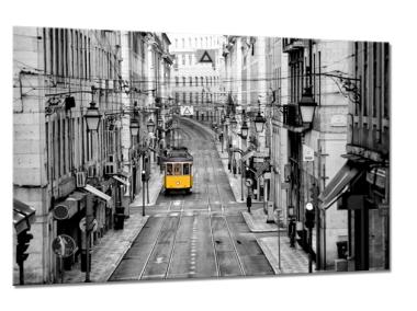 Zdjęcie: Obraz Glasspik Traffic 80x120 cm Ex913 Yellow Tram STYLER