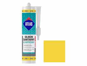 Silikon sanitarny elastyczny, 218 cytrynowy, 280 ml ATLAS