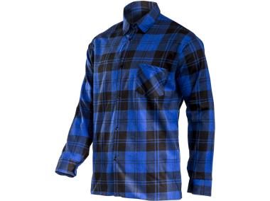 Koszula flanelowa granatowa, 170g/m2, 3XL, CE, LAHTI PRO