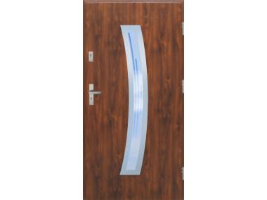 Zdjęcie: Drzwi zewnętrzne stalowo-drewniane Disting Otello 02 Dąb złoty 100 cm prawe KR CENTER
