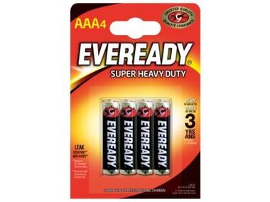 Zdjęcie: Bateria Eveready Super Heavy Duty cynkowa AAA R3 blister 4 szt. ENERGIZER