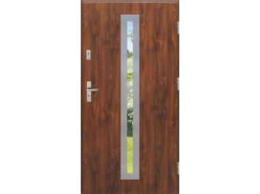 Drzwi zewnętrzne stalowo-drewniane Disting Otello 04 Dąb złoty 90 cm prawe KR CENTER