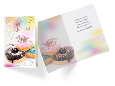 Zdjęcie: Karnet PR-247 Imieniny - pączki KUKARTKA