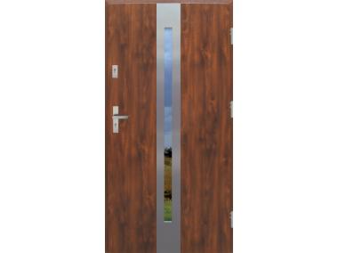 Drzwi zewnętrzne stalowo-drewniane Disting Otello 08 Dąb złoty 100 cm prawe KR CENTER