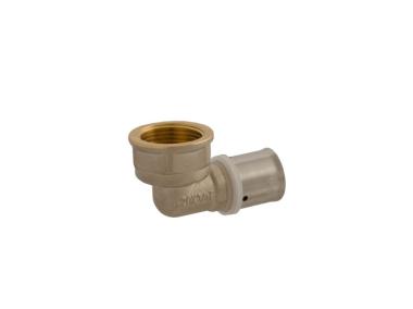 Zdjęcie: Kolanko PEX 20 mm x 3/4 gwint wewnętrzny system zaprasowywany IDMAR