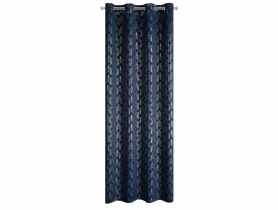 Zasłona gotowa D91 Poli 140 x 250 cm granatowy EUROFIRANY