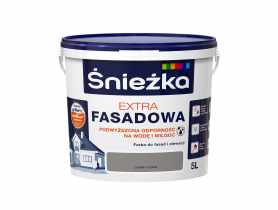 Farba Extra Fasadowa Ciemny Szary 5L N ŚNIEŻKA
