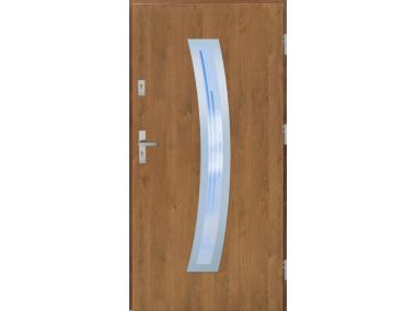 Drzwi zewnętrzne stalowo-drewniane Disting Otello 02 Winchester 90 cm prawe KR CENTER