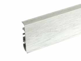 Listwa przypodłogowa PVC Hi Line Prestige 2,2x7,5 cm 2,50 m Dąb Szary Organiczny Mat CEZAR