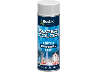 Zdjęcie: Lakier akrylowy ogólnego zastosowania Super Color Acrylic Universal Fast biały 400 ml BOSTIK