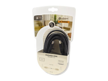 Zdjęcie: Przewód HDMI, 5 Gbs, pozłacane wtyki, 5 m, blister BLHDMI50 DPM SOLID