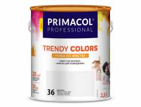 Farba Trendy Colors 2,5 L jasny szary 36 PRIMACOL PROFESSIONAL