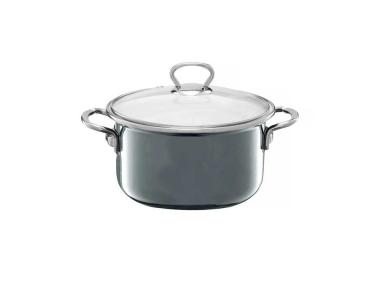 Zdjęcie: Garnek emaliowany okuwany Plus 18 cm - 2 L szary EMALIA OLKUSZ
