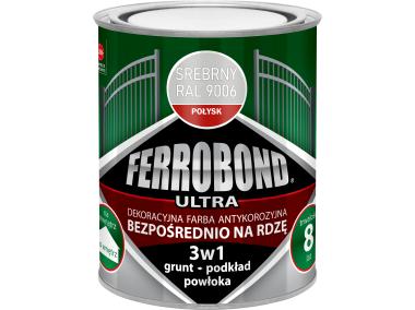 Zdjęcie: Farba antykorozyjna Ferrobond Ultra połysk srebrny 0,7L JURGA