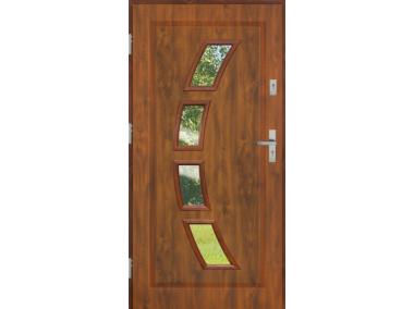 Drzwi zewnętrzne stalowo-drewniane Disting Mario 03 Dąb złoty 90 cm lewe KR CENTER