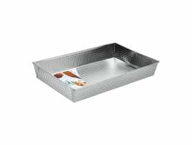 Forma na ciasto Szarlotta 40x25x6 cm fakturowana DOMOTTI