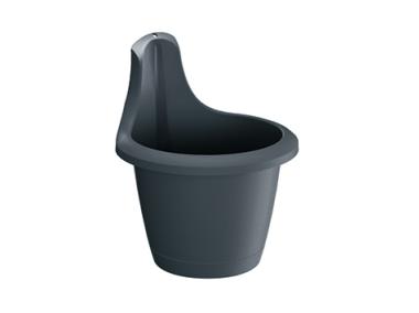 Zdjęcie: Doniczka Respana Hook antracytowy 20 cm PROSPERPLAST