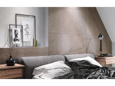 Zdjęcie: Gres szkliwiony Industrialdus taupe mat 59,8x119,8 cm CERAMIKA PARADYŻ