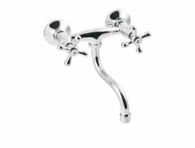 Bateria umywalkowo-zlewkozmywakowa Roma chrom, S 20 cm INVENA