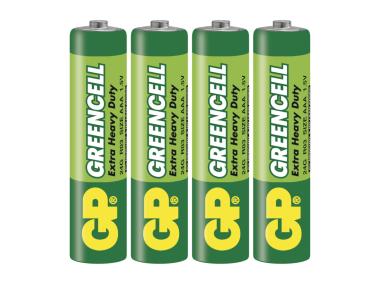 Zdjęcie: Bateria cynkowa GP GREENCELL AAA (R03) 4BL EMOS