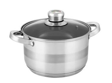 Zdjęcie: Garnek nierdzewny Oskar 20 cm - 3,9 L z pokrywką FLORINA