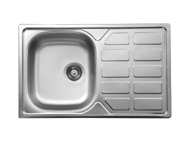 Zlewozmywak  Soul dekor 1K Z/O 780x490x160, 3,5" + osprzęt DEANTE