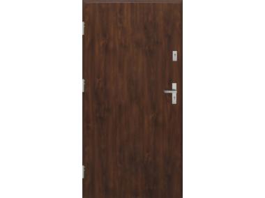 Zdjęcie: Drzwi zewnętrzne stalowo-drewniane Disting Otello 01 Orzech 80 cm lewe KR CENTER