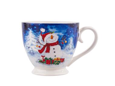 Zdjęcie: Filiżanka Jumbo Winter Dreams na stopce 350 ml dekoracja III ALTOMDESIGN