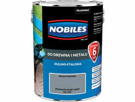 Farba ftalowa do drewna i metalu Ftalonal 5 L szary jasny NOBILES