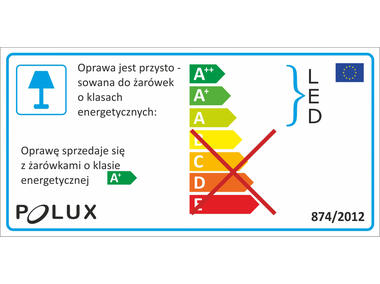 Zdjęcie: Oczko ruchome LED Olin chrom 3 pak kwadrat POLUX