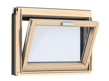 Zdjęcie: Okno kolankowe VFE 3066 drewniane otwierane uchylnie, 78x60 cm VELUX
