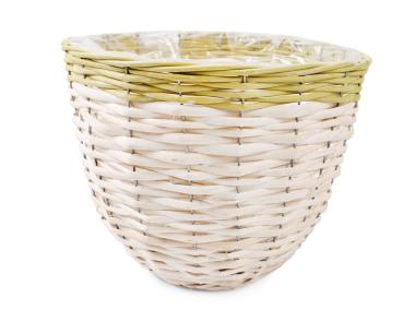 Zdjęcie: Osłonka wiklinowa na doniczkę 31x31x15 cm TIN TOURS