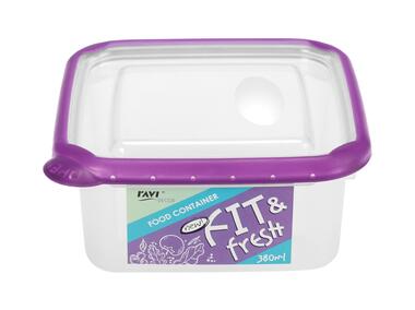 Zdjęcie: Pojemnik do żywności 380 ml kwadratowy art.51325 Fit and Fresh DECOR