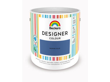 Zdjęcie: Farba lateksowa Designer Colour Marina Blue 2,5 L BECKERS
