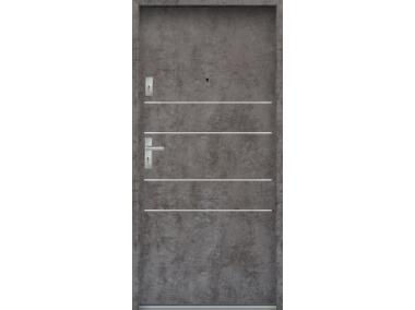 Zdjęcie: Drzwi wejściowe do mieszkań Bastion A-30 Beton ołówkowy 90 cm prawe OSP KR CENTER