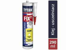 Klej montażowy bezbarwny FIX2 Clear 290 ml TYTAN PROFESSIONAL