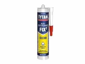 Klej montażowy bezbarwny FIX2 Clear 290 ml TYTAN PROFESSIONAL