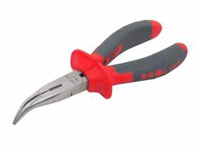 Szczypce półokrągłe wygięte CV 180 mm profesjonalne PROLINE