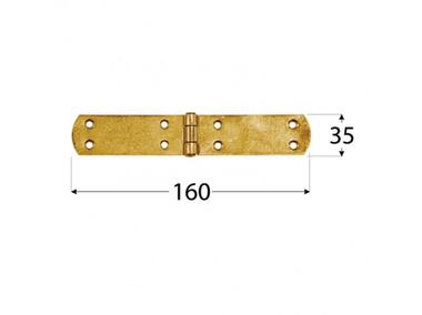 Zdjęcie: Zawias francuski 16x3,5 cm ZF160 DMX